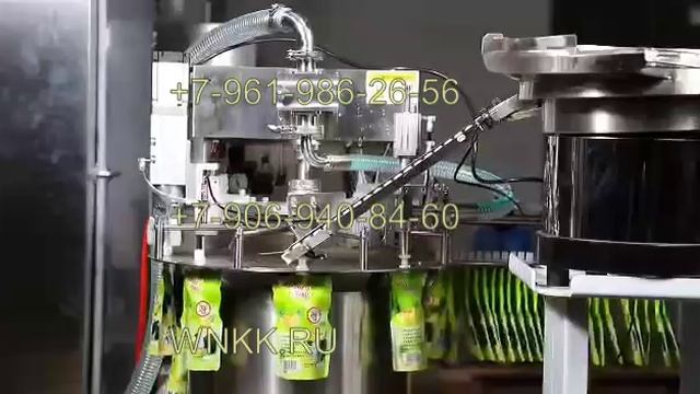 Машина для фасовки жидких и полужидких продуктов в Doypack пакеты WNK-985 смотреть онлайн