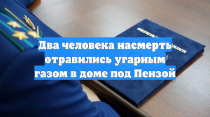 Два человека насмерть отравились угарным газом в доме под Пензой