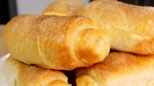 Необычный способ замеса и формовки для особой пышности! Сахарные булочки как пух!