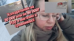 Холодильник за 20 000 или за 80 000? Иду в магазин и сравниваю!