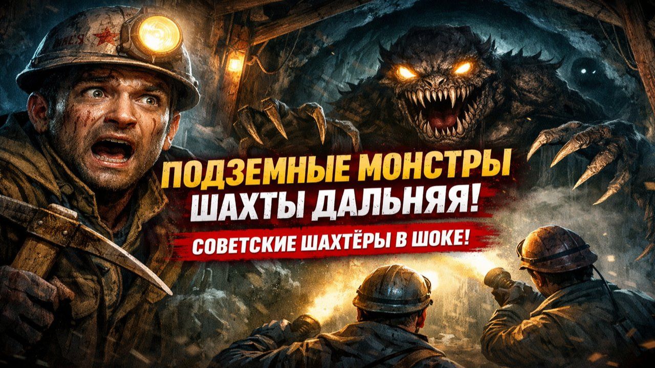 Подземные монстры шахты Дальняя: советские шахтеры столкнулись с неопознанными существами! Ужасы смотреть онлайн