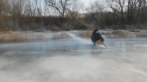 Езда на пиле!