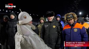 Губернатор Югры Руслан Кухарук окунулся в крещенской купели на реке Иртыш