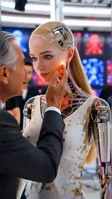 Elderly Man Buys Stunning Robot Girl at Expo FutureAiRobots смотреть онлайн
