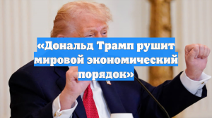 «Дональд Трамп рушит мировой экономический порядок»
