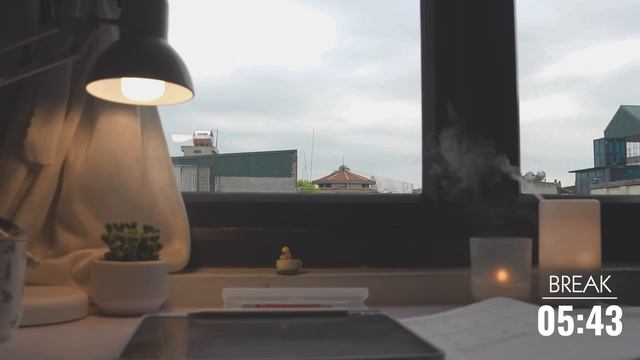 2 часа STUDY WITH ME ｜ Relaxing Lo-Fi, Background noise ｜ Pomodoro 50⧸10 ｜ Cloudy Day смотреть онлайн