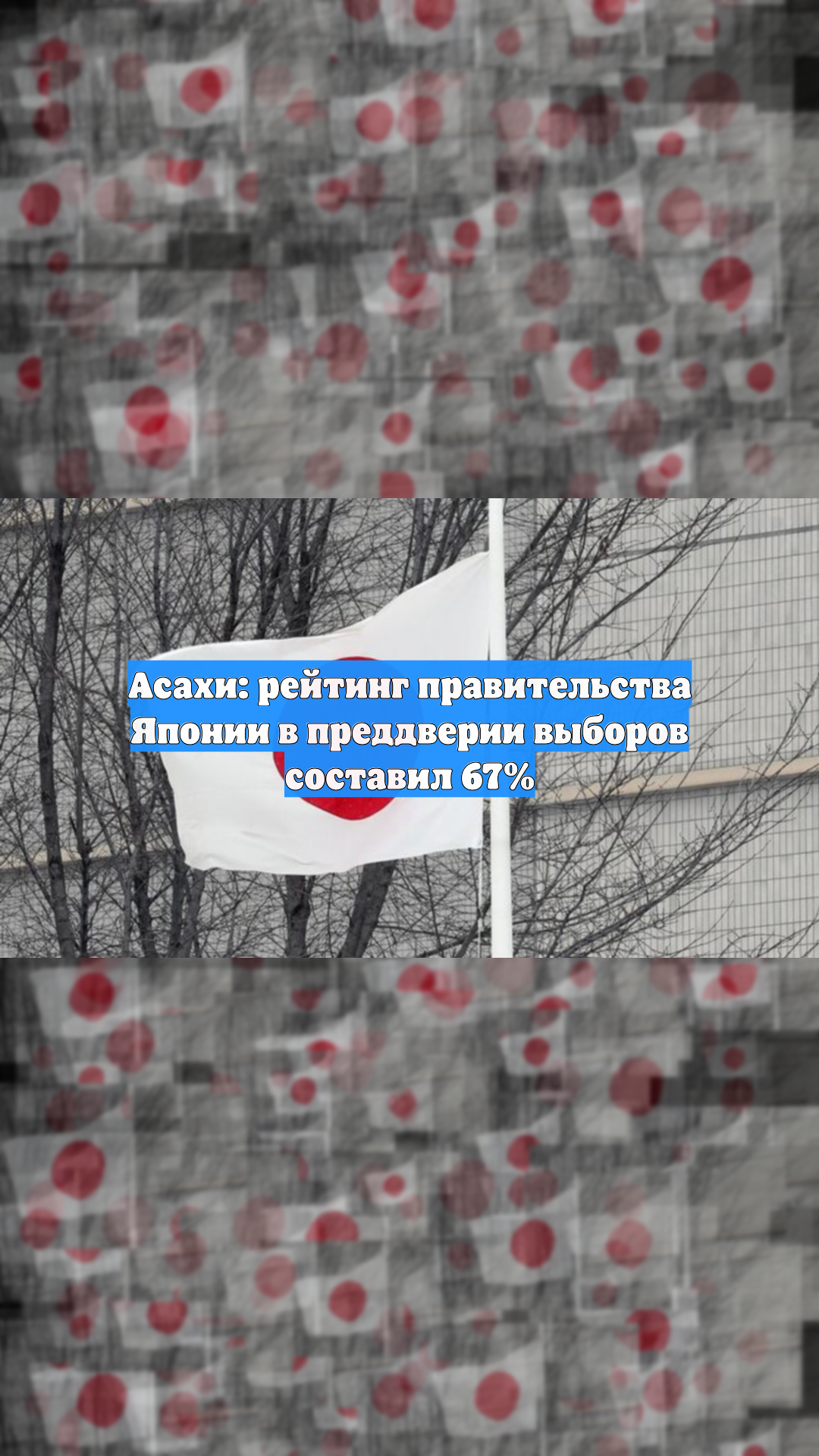 Асахи: рейтинг правительства Японии в преддверии выборов составил 67% смотреть онлайн