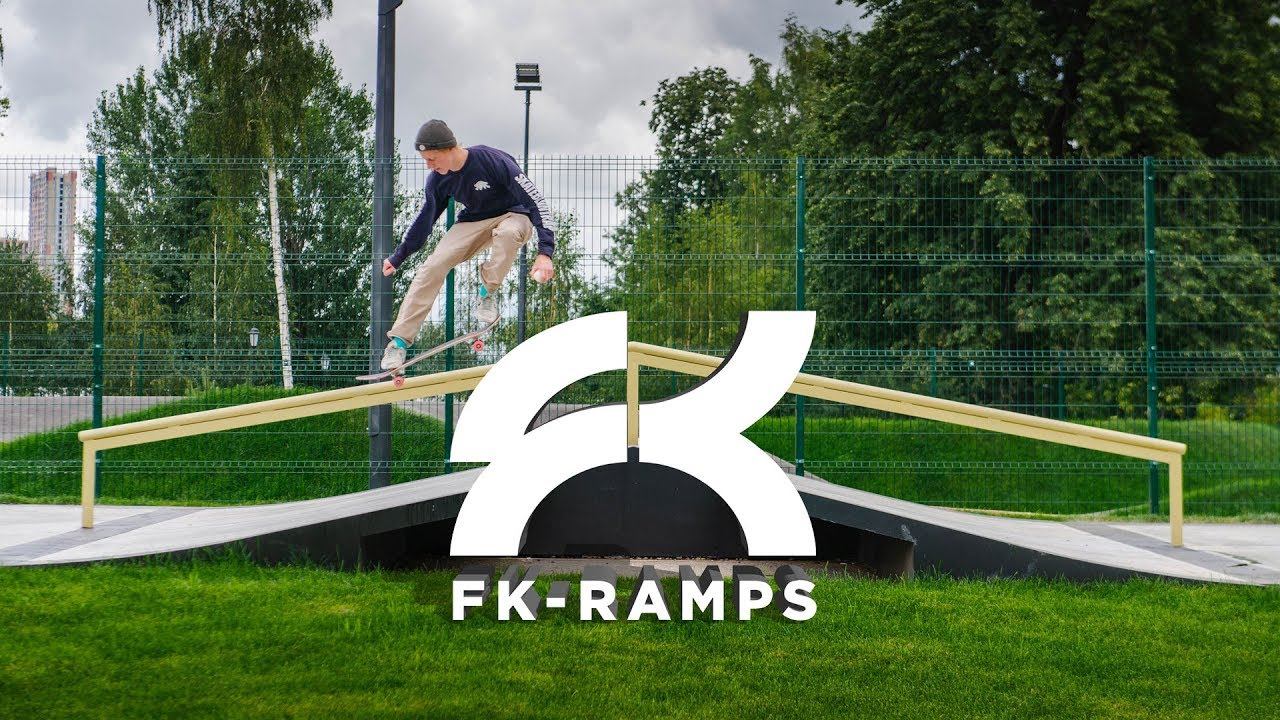 Бетонный скейт парк FKramps в Черкизово  Concrete skatepark in Cherkizovo Moscow