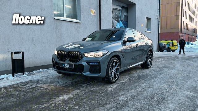 BMW X6 - бронирование кузова цветной полиуретановой плёнкой смотреть онлайн