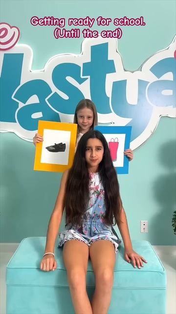 Nastya is preparing an outfit for school #blind challenge смотреть онлайн