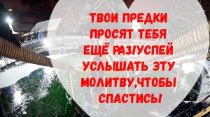 ТВОИ ПРЕДКИ УМОЛЯЮТ ТЕБЯ ПОСЛУШАТЬ ЭТУ МОЛИТВУ ИМЕННО В ЭТОТ ДЕНЬ,ЧТОБЫ СПАСТИСЬ