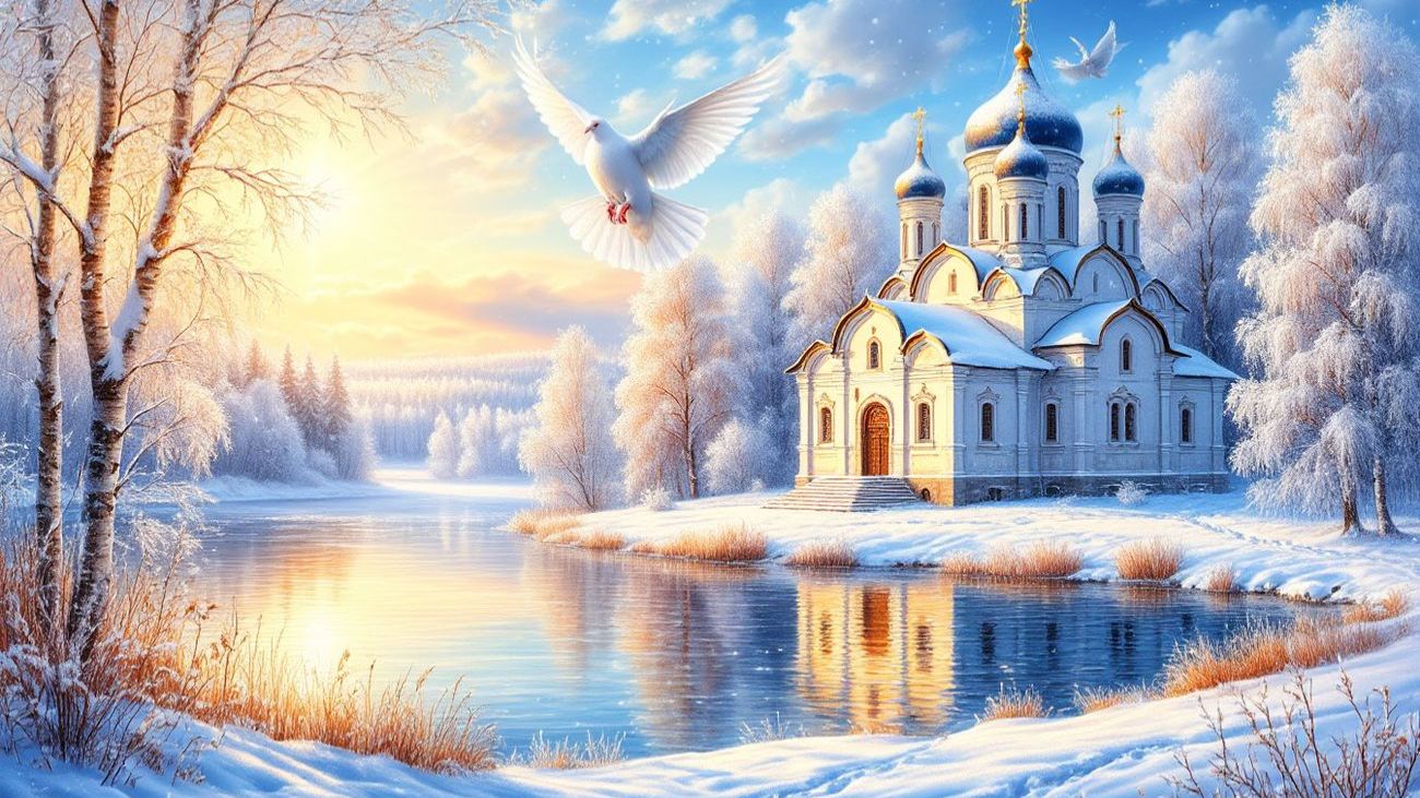 На Крещение вечером девушки гадали...✨ смотреть онлайн