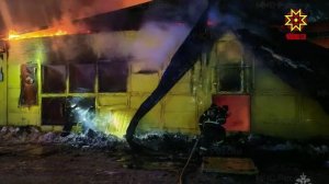 Ночью в Новых Лапсарах горела птицефабрика