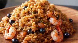 РИЗОТТО С МОРЕПРОДУКТАМИ И ЧЕРНИЛАМИ КАРАКАТИЦЫ. Рецепт внутри! С Вас подписка, лайки и  комменты!