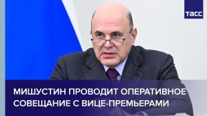 Мишустин проводит оперативное совещание с вице-премьерами