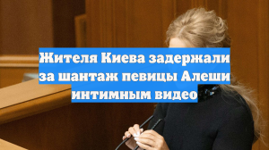 Жителя Киева задержали за шантаж певицы Алеши интимным видео