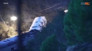 Как выглядит место столкновения двух скоростных поездов в Испании