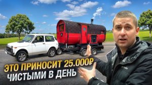 Баня на колесах в АРЕНДУ. Бизнес идея на 1.000.000₽. Бизнес на сдаче БАНИ
