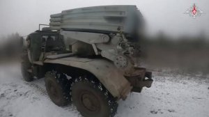 Боевая работа расчетов РСЗО «Град» группировки войск «Запад»