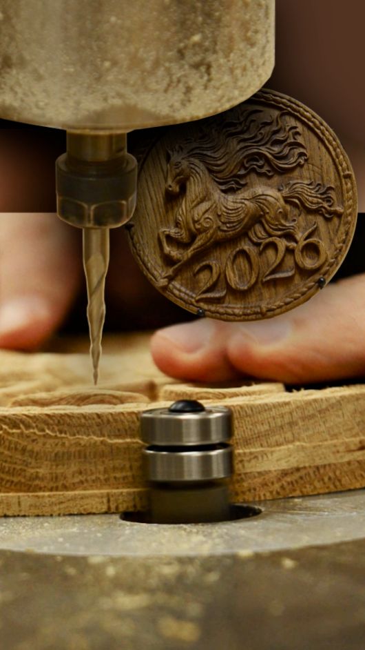 Гравировка барельефа V-образной фрезой морковка на ЧПУ | Спиральная коническая фреза для 3D Woodwork смотреть онлайн