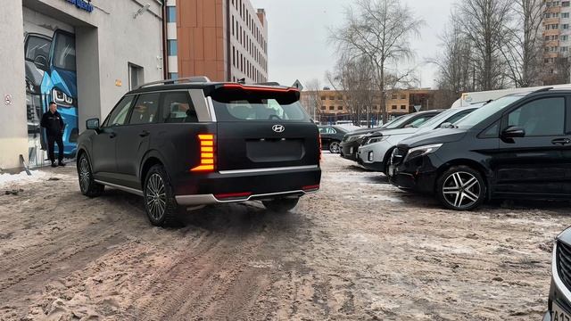 Оклейка кузова нового Hyundai Palisade 2025 года матовой полиуретановой пленкой смотреть онлайн
