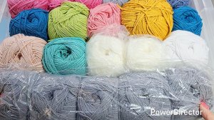 Запасы пряжи 2025 года 4 серия// Полухлопок// Акрил// Одиночные моточки