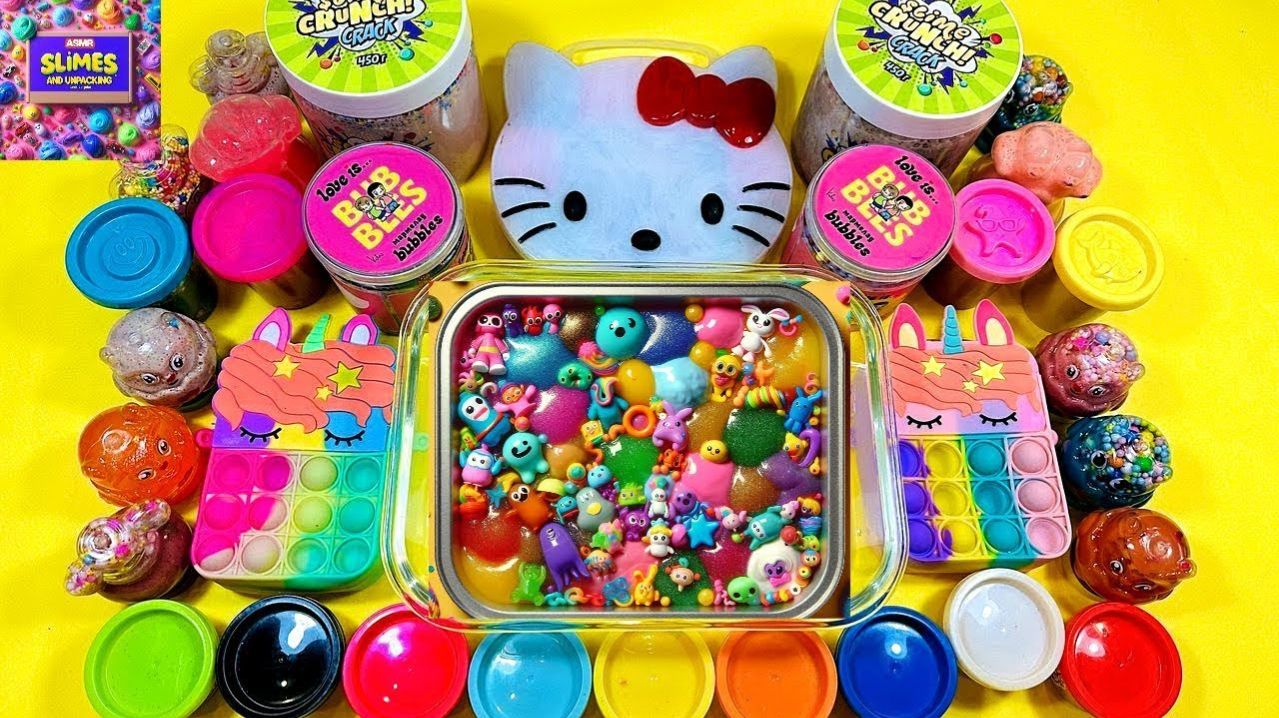💖 Слайм АСМР 💖 Распаковка слаймов 💖 Микс крутых слаймов 💖 смотреть онлайн