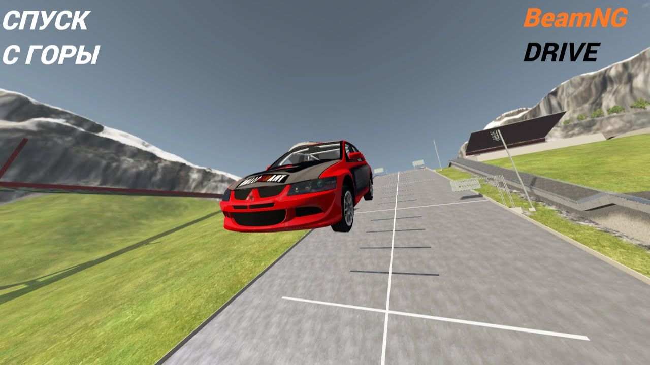 BeamNG.drive прыжки в длину. Эпичные разрушения №1 смотреть онлайн