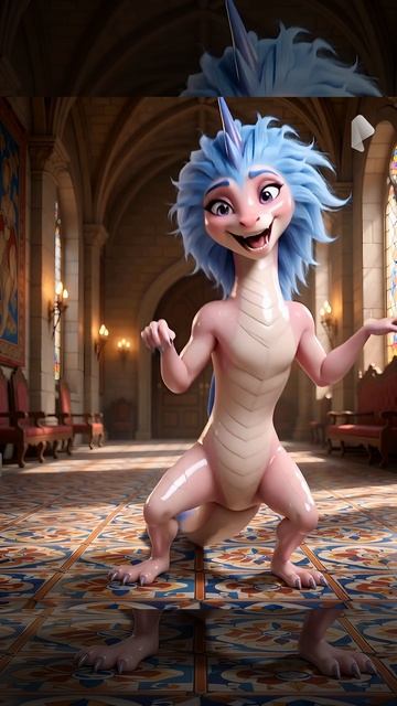 живое видео лысый дракон самка