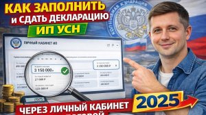 Как заполнить и подать декларацию ИП УСН через личный кабинет налоговой?