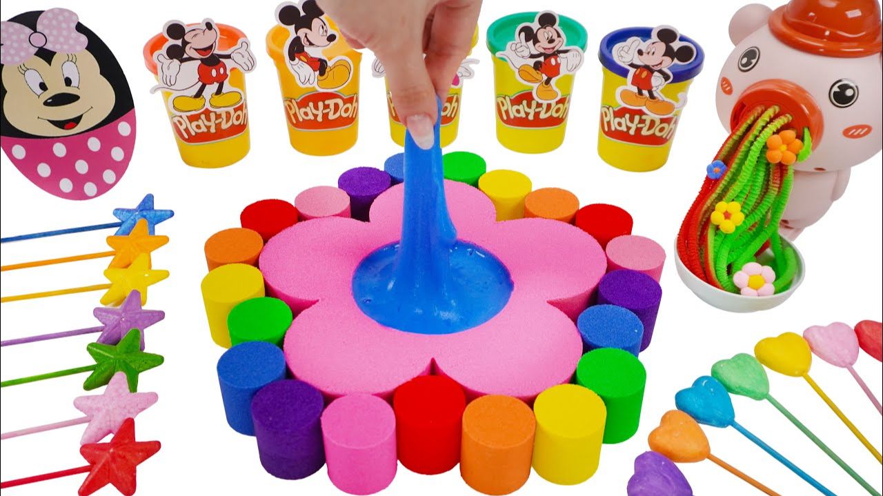 ИГРАЕМ С КИНЕТИЧЕСКИМ ПЕСКОМ ДЕЛАЕМ ПРУД СО СЛАЙМОМ ВИДЕО МУЛЬТИКИ ДЛЯ ДЕТЕЙ КАНАЛ ИГРАЛКИ-ЗАЛИПАЛКИ смотреть онлайн