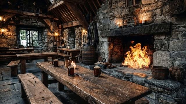 Теплый вечер - Ритмичная музыка таверны для настроения и учебы, фоновая музыка смотреть онлайн