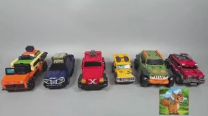 Большая коллекция из 6 деформированных игрушек-роботов-внедорожников!