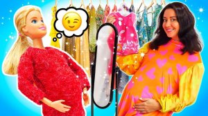 Все вещи малы! Беременная Барби ищет стильную одежду – помогите выбрать!