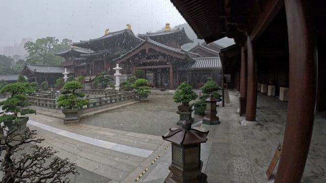 Гонконг. Монастырь Чилинь. Дождь. смотреть онлайн