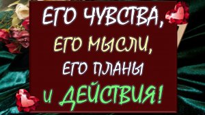 💖 ВСЁ О ЕГО ЧУВСТВАХ К ВАМ 😍 МЫСЛЯХ ✍ ПЛАНАХ И РЕАЛЬНЫХ ДЕЙСТВИЯХ 💪