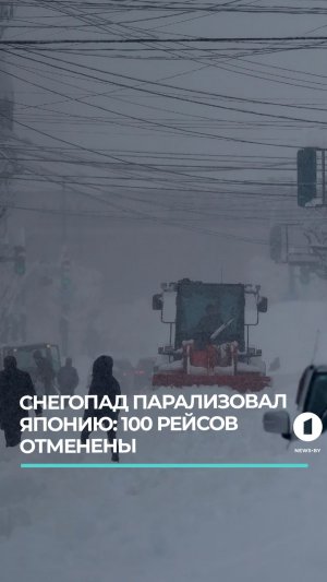 Снегопад вызвал транспортный коллапс в Японии