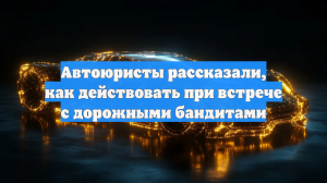 Автоюристы рассказали, как действовать при встрече с дорожными бандитами