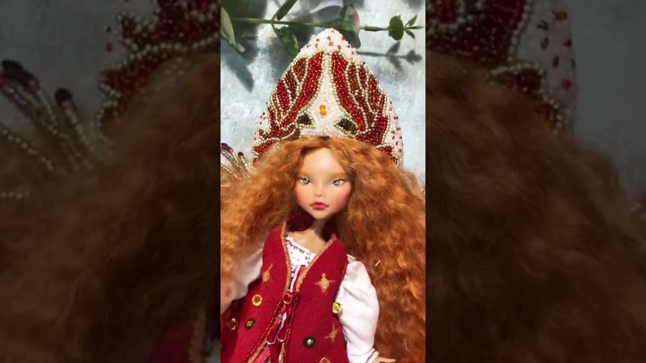 Заказная богиня солнца в славянском стиле  ооак кукла заказ