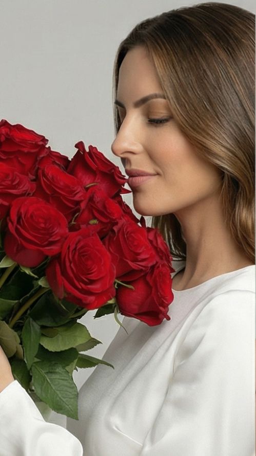 ФОТОСЕССИЯ с букетом красных роз Раскадровка v.7