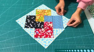 Что получилось из обычных остатков ткани! 2 идеи лоскутных наволочек из квадратов и треугольников.