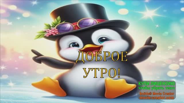 С ДОБРЫМ ВЕСЁЛЫМ УТРОМ! СЕГОДНЯ ДЕНЬ ПИНГВИНА! смотреть онлайн