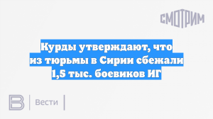 Курды утверждают, что из тюрьмы в Сирии сбежали 1,5 тыс. боевиков ИГ