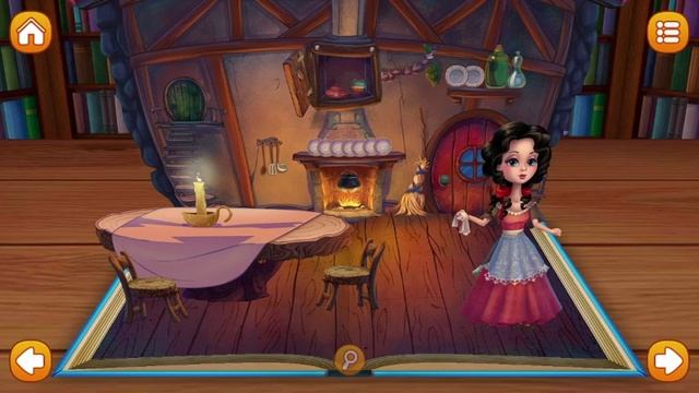 Белоснежка и семь гномов. Книга с озвучкой и анимациями. смотреть онлайн