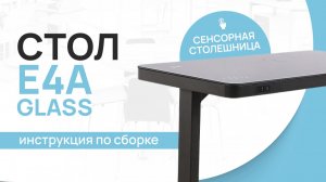 Инструкция по сборке стола LuxAlto с электрической регулировкой высоты. Модель E4A Glass.