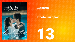 Пробный брак 1 сезон 13 серия