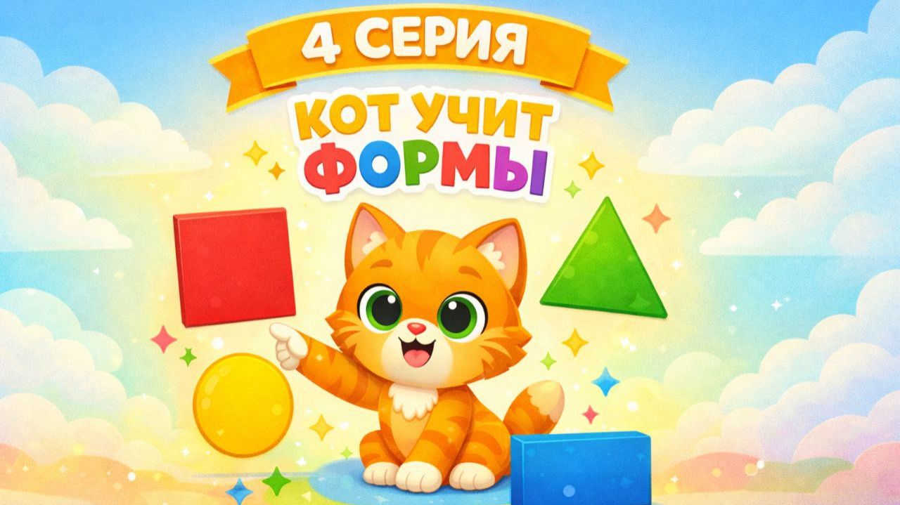 Котенок Котэ учит формы. 4 серия