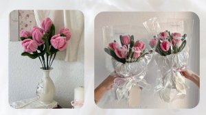 ОБЪЁМНЫЕ ТЮЛЬПАНЫ ИЗ СИНЕЛЬНОЙ ПРОВОЛОКИ