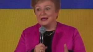 Глава МВФ посоветовала украинцам рычать по утрам и даже показала, как это нужно делать. 🤡