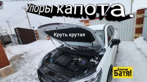 Установка газовых упоров капота. Хавал Джолион.